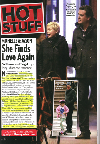 Illustration for article titled This Week In Tabloids: Adorable Michelle Williams and Adorable Jason Segel Are Most Adorable Couple Ever